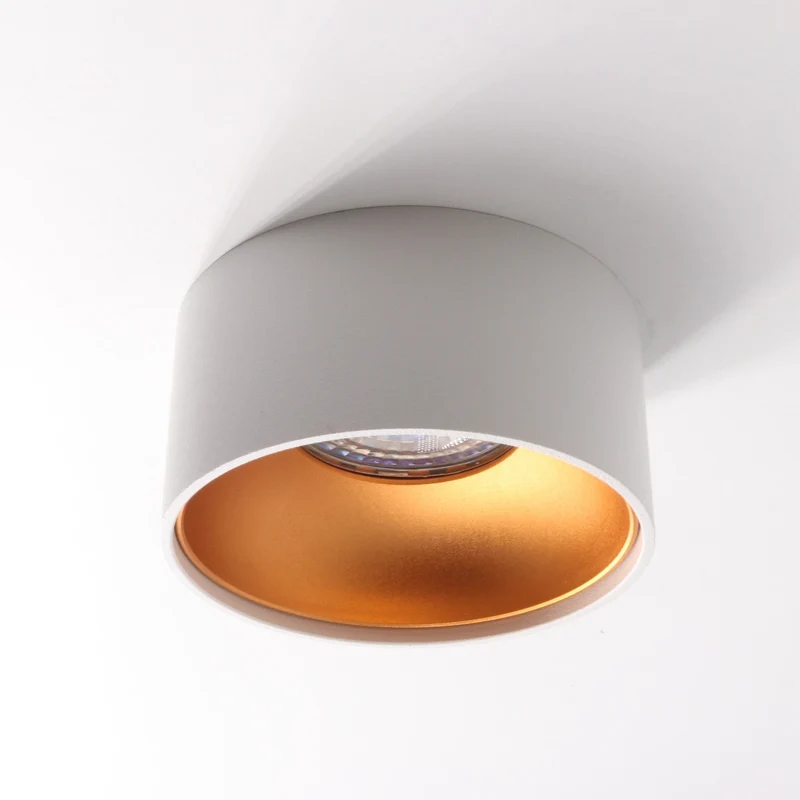 LED Einbaustrahler Astral Mini | Rund | Aluminium | Weiß + Kupfer | inkl. GU10 Fassung | 230V | Dimmbar