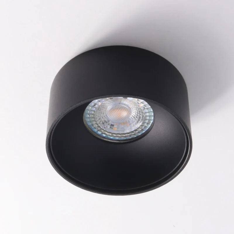 GU10 Einbaustrahler Rund Aluminium Schwarz Astral Mini | inkl. GU10 Fassung | 230V | Dimmbar
