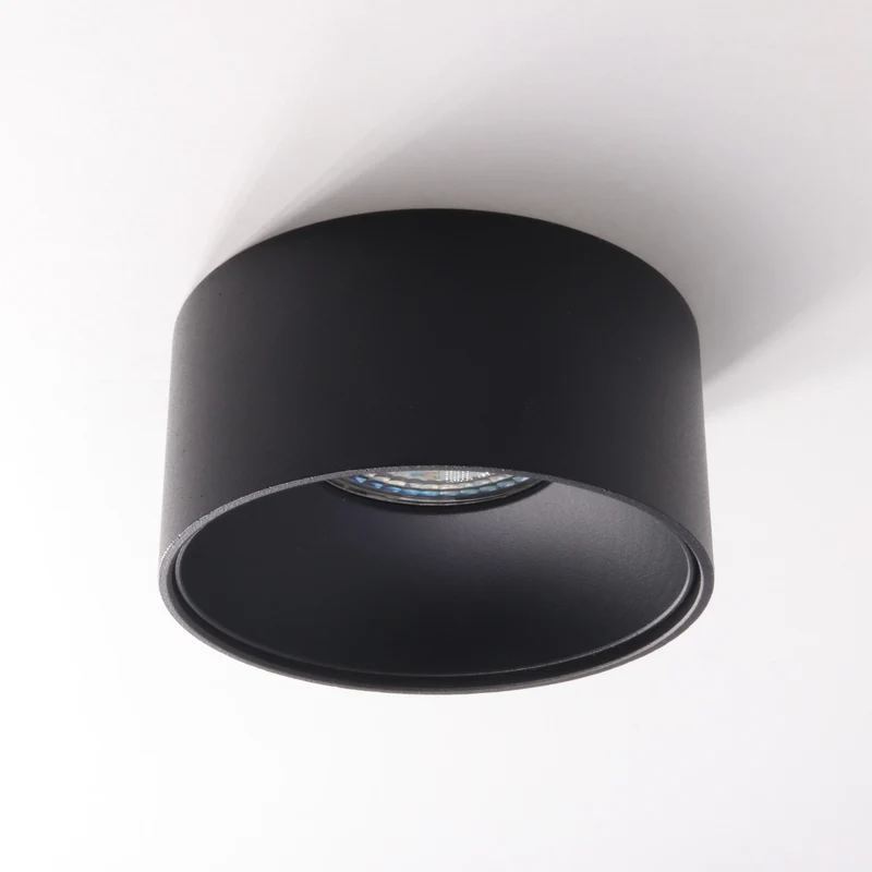 GU10 Einbaustrahler Rund Aluminium Schwarz Astral Mini | inkl. GU10 Fassung | 230V | Dimmbar