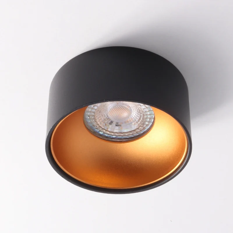 LED Einbaustrahler Astral Mini | Rund | Aluminium | Schwarz & Kupfer-Gold | inkl. GU10 Fassung | 230V | Dimmbar