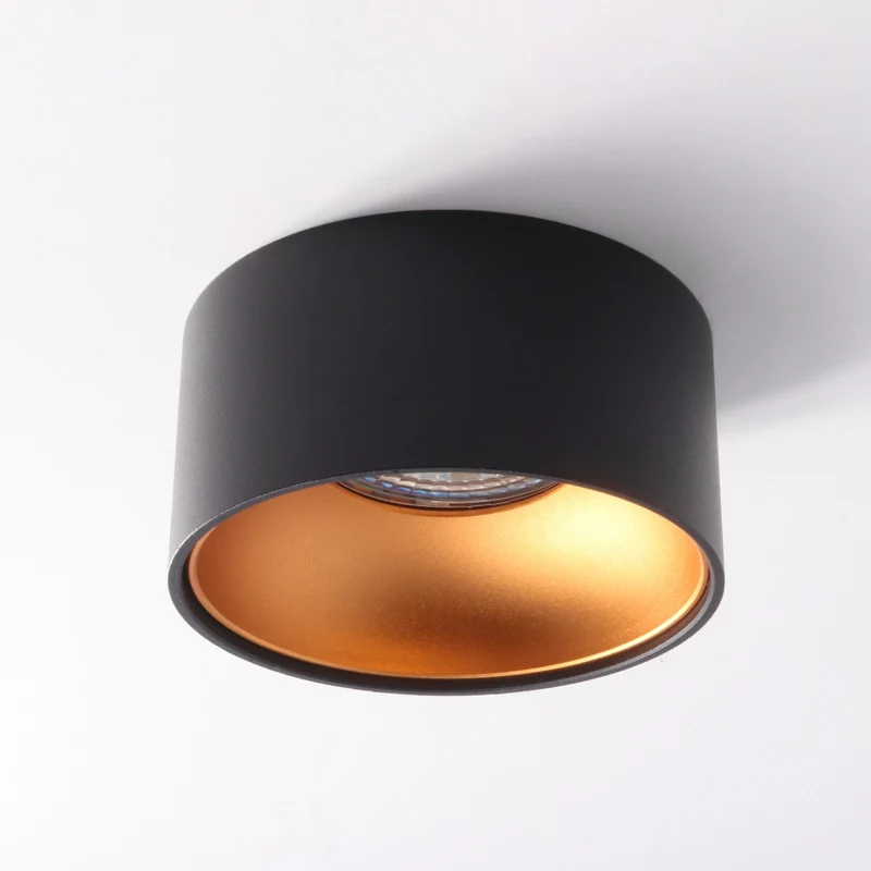 LED Einbaustrahler Astral Mini | Rund | Aluminium | Schwarz & Kupfer-Gold | inkl. GU10 Fassung | 230V | Dimmbar