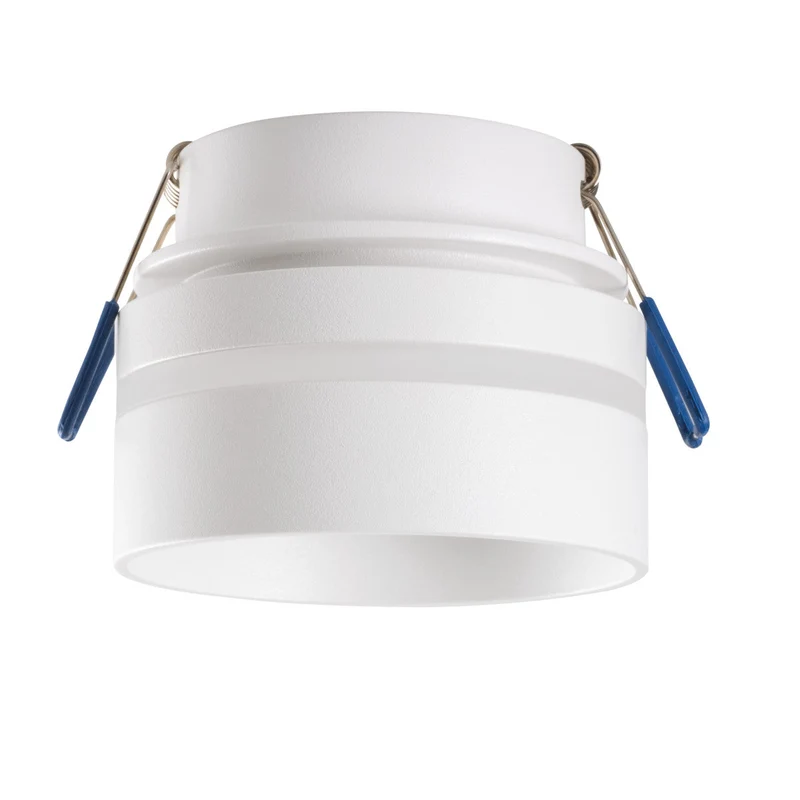 LED Einbaustrahler Oviedo aus Aluminium | Rund | Weiß | Ø80mm | inkl. GU10 Fassung 230V | extra-flach | dimmbar