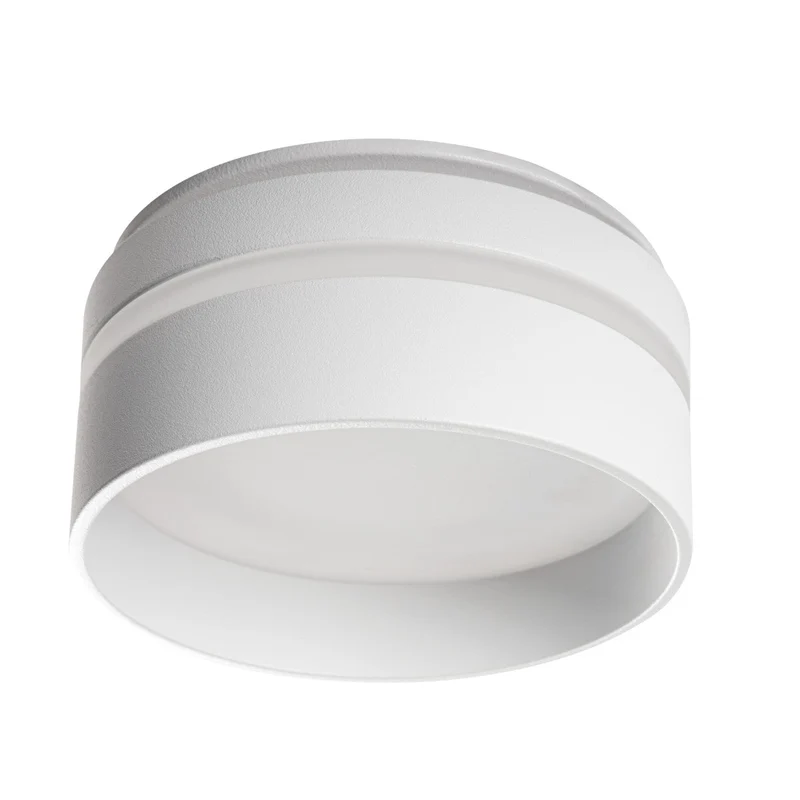 LED Einbaustrahler Oviedo aus Aluminium | Rund | Weiß | Ø80mm | inkl. GU10 Fassung 230V | extra-flach | dimmbar