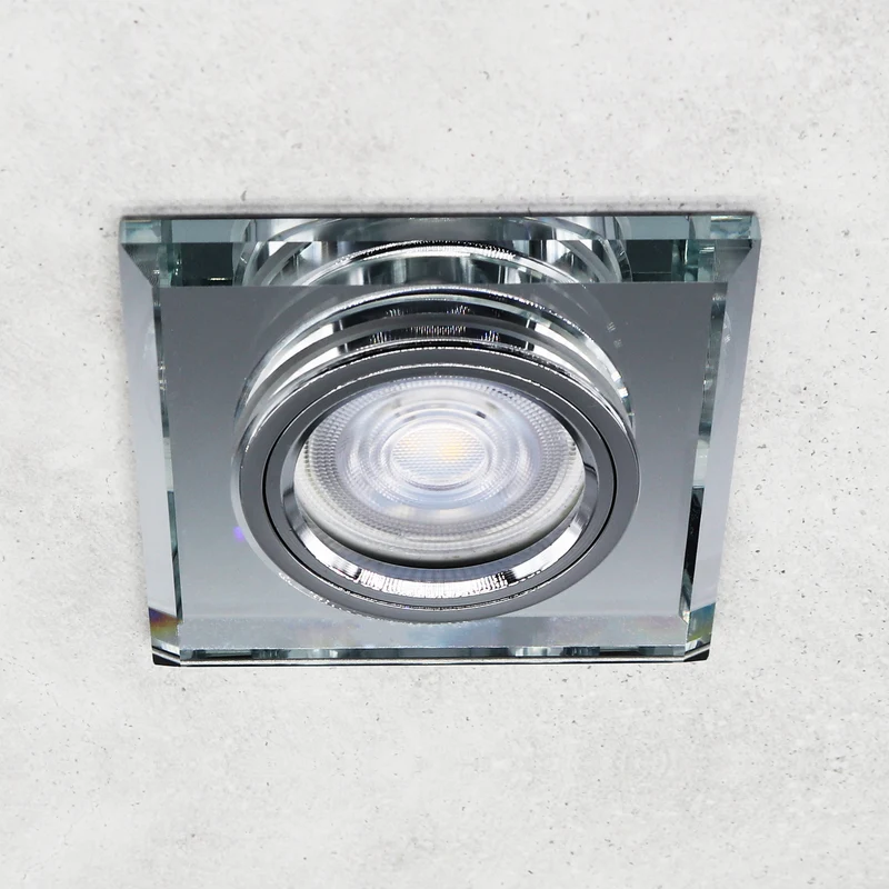 LED Einbaustrahler Extra-Flach | Eckig Cristal | 5W Warmweiß | 230V Deckenspot Energiesparend