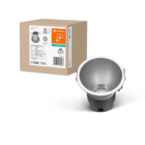 LEDVANCE SPOT TWIST Ø 93mm Downlight, silber, 10W, 800lm, 840 WT