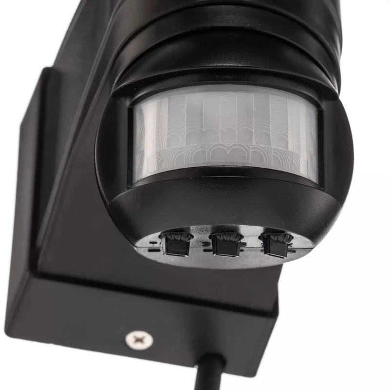 B-Ware PRIOS Außenwandstrahler Wandlampe LED Bewegungsmelder IP44 schwarz weiß