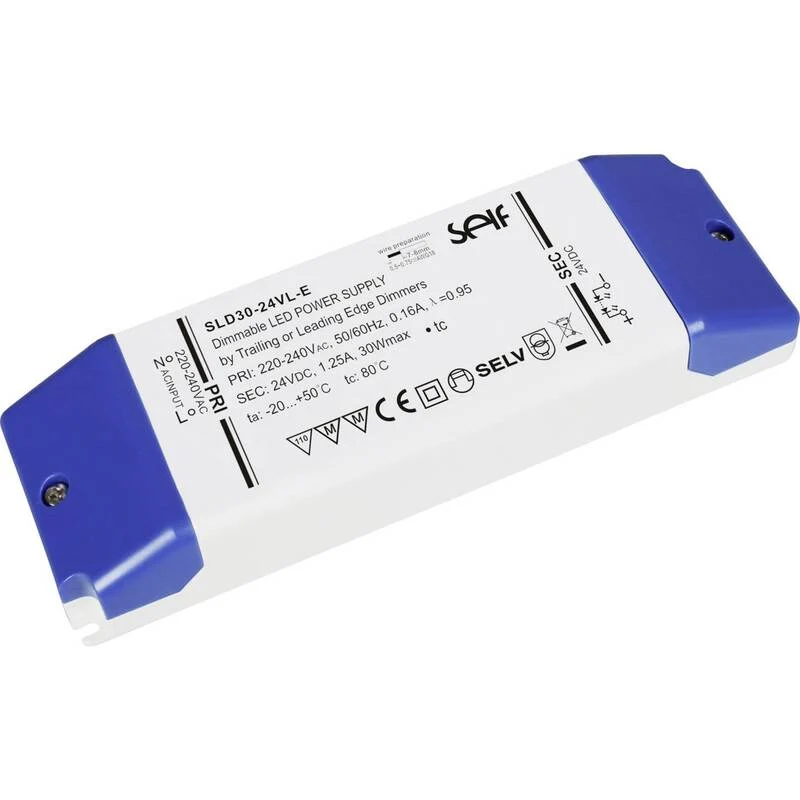 B-Ware Self Electronics SLD30-12VL-E LED Driver 30W 12V Dimmable Flammabl