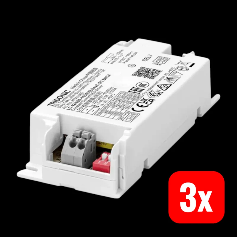 3x B-Ware Tridonic LED Treiber Stromversorgung Netzteil Weiß flexC SNC4 42 W 3 STÜCK
