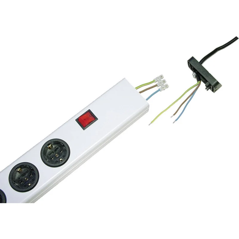 B-Ware Ehmann Steckdosenleiste Mehrfachsteckdose mit Schalter Weiß 5fach ohne Stecker