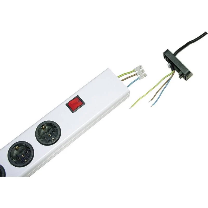 B-Ware Ehmann Steckdosenleiste Mehrfachsteckdose mit Schalter Weiß 5fach ohne Stecker