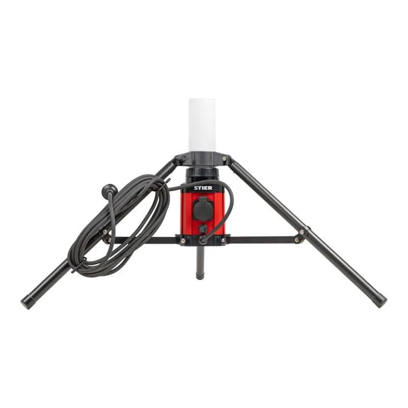 B-Ware STIER LED-Tower-Baustrahler 360° 8280 Lumen 72W Baustrahler IP54 180cm robust