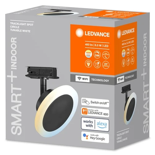 LEDVANCE SMART+ WiFi Tracklight Schienensystem Leuchte, 6,5W schwarz