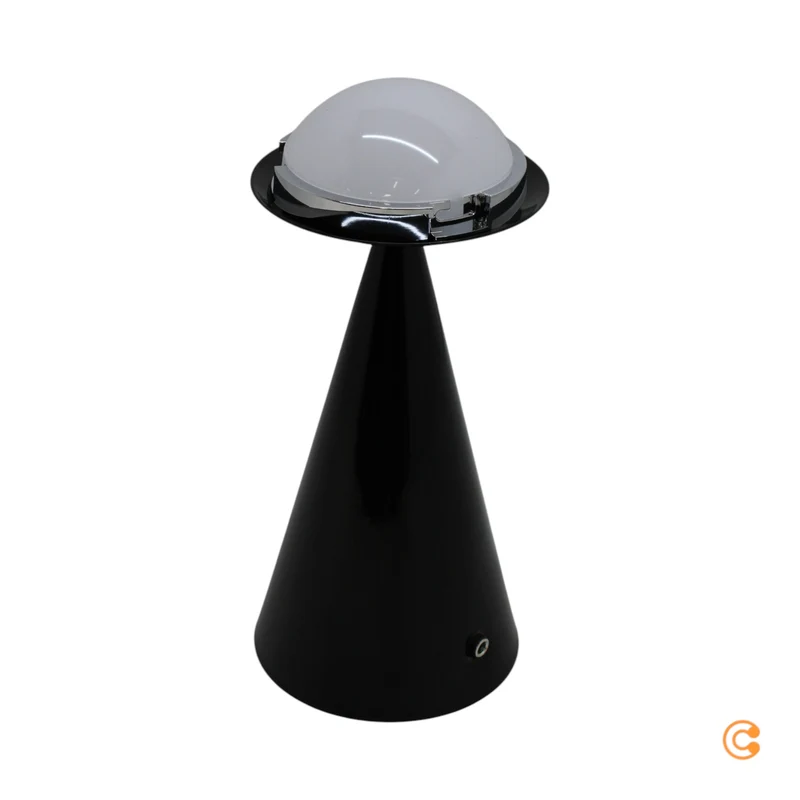 B-Ware Tom Dixon Ersatzteil Basis Fitting LED Tischleuchte Tischlampe Cone Fat Schwarz