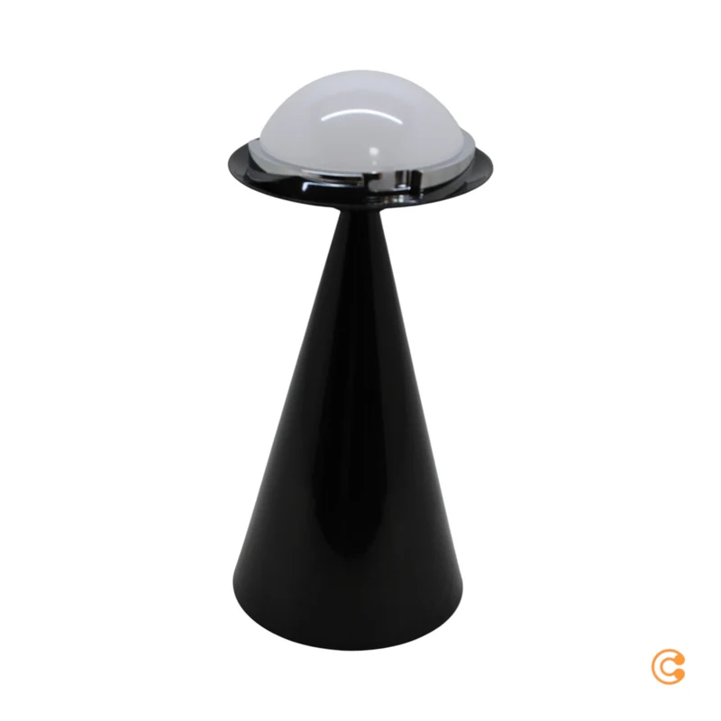 B-Ware Tom Dixon Ersatzteil Basis Fitting LED Tischleuchte Tischlampe Cone Fat Schwarz