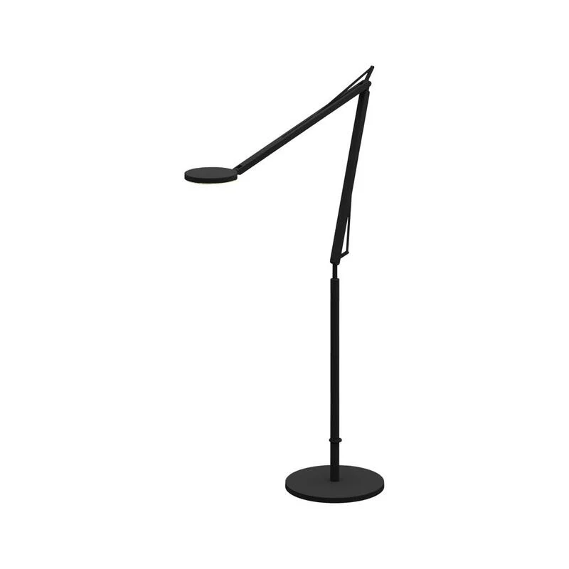 B-Ware GRAU Stehleuchte Leseleuchte LED John schwarz dimmbar Glas Metall flexibel Touch