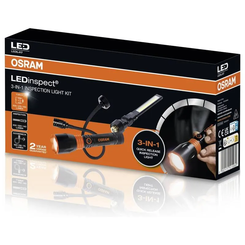 B-Ware Osram Automotive Arbeitsleuchte LEDinspect 3-in-1 LED Lampe 500lm