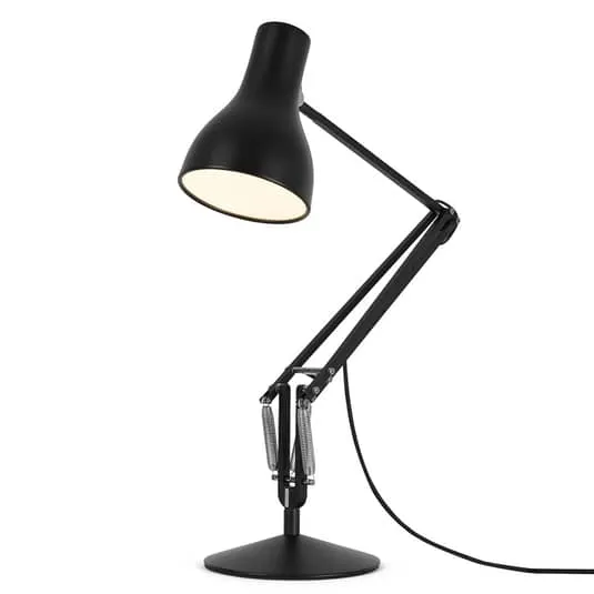 B-Ware Anglepoise Type 75 Tischlampe Schreibtischlampe Bürotischleuchte E27 samtschwarz