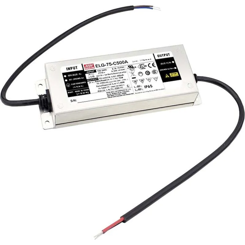 B-Ware MEAN WELL LED Treiber Netzteil Konstantstrom Dimmer ELG Serie Metall IP67 75 W