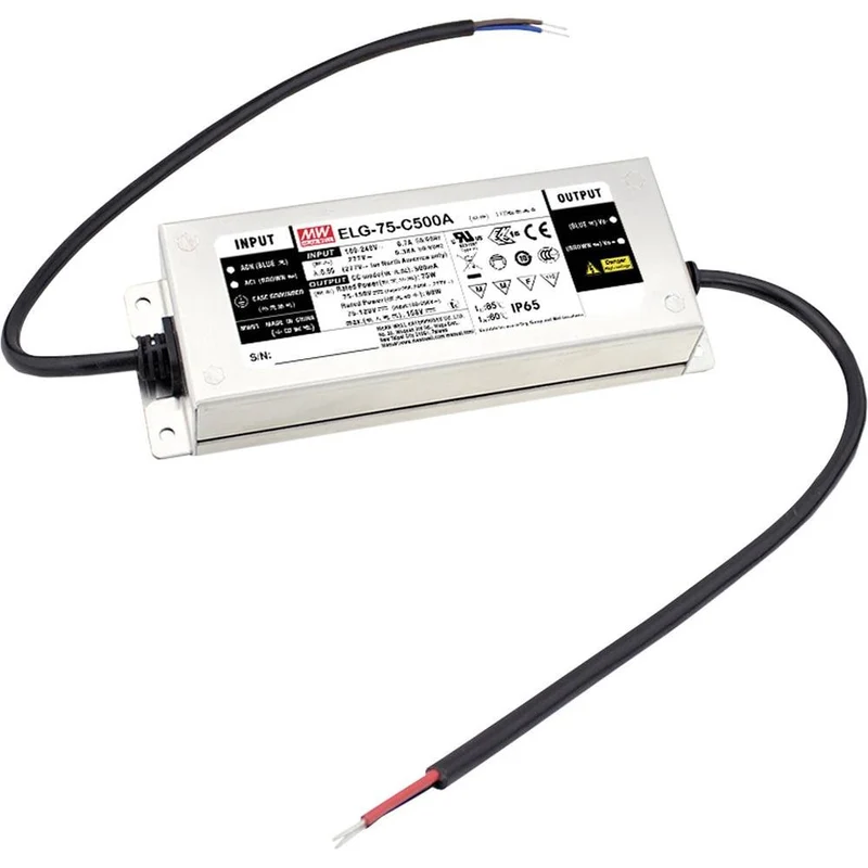 B-Ware MEAN WELL LED Treiber Netzteil Konstantstrom Dimmer ELG Serie Metall IP67 75 W