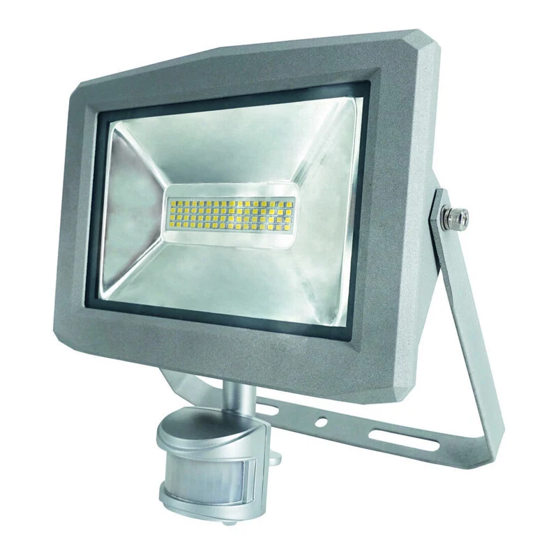 B-Ware as-Schwabe LED-Strahler Slimline CHIP 50W Bewegungsmelder neutralweiß 120° 4000K