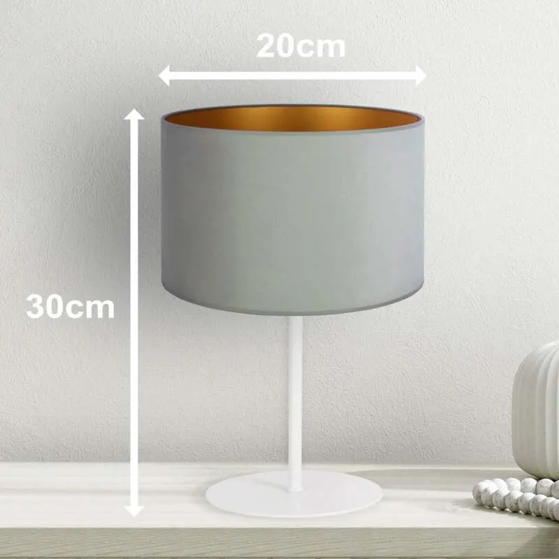 B-Ware Euluna Tischlampe Golden Roller Büroleuchte Schreibtischlampe E14 mintgrün gold