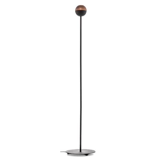 B-Ware Helam Stehleuchte Midnight Standleuchte Stehlampe GU10 Schwarz mit LED-Lampe