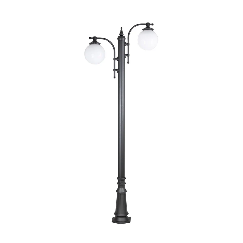 B-Ware KS Verlichting Mastleuchte Außenlampe Madeira Außenleuchte 2-flammig anthrazit