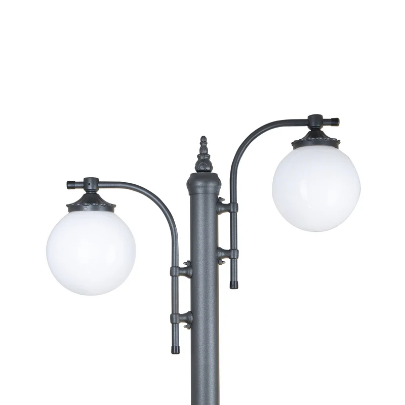 B-Ware KS Verlichting Mastleuchte Außenlampe Madeira Außenleuchte 2-flammig anthrazit