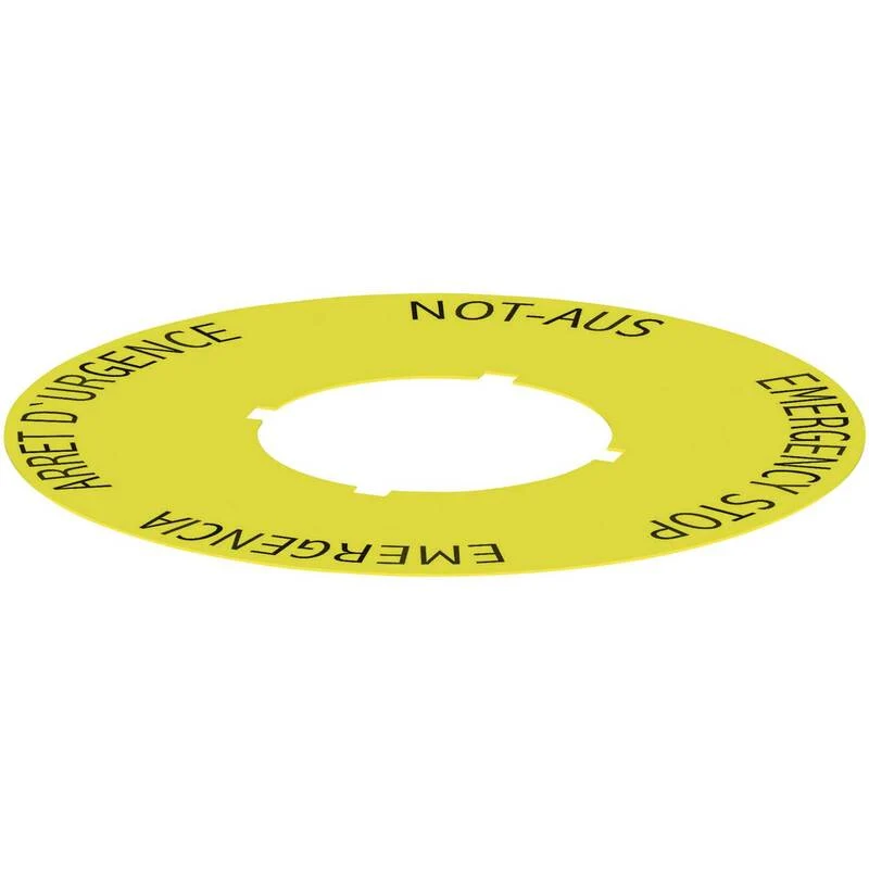 B-Ware Schlegel NAS_30 Bezeichnungsschild selbstklebend Schild Unterlegschild 30.5mm