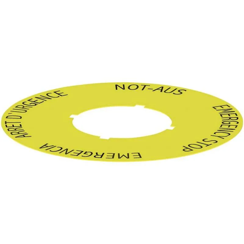 B-Ware Schlegel NAS_30 Bezeichnungsschild selbstklebend Schild Unterlegschild 30.5mm