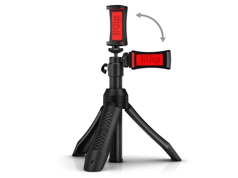 B-Ware IK Multimedia Smartphone-Stativ Grip Pro Schwarz Bluetooth-Fernbedienung