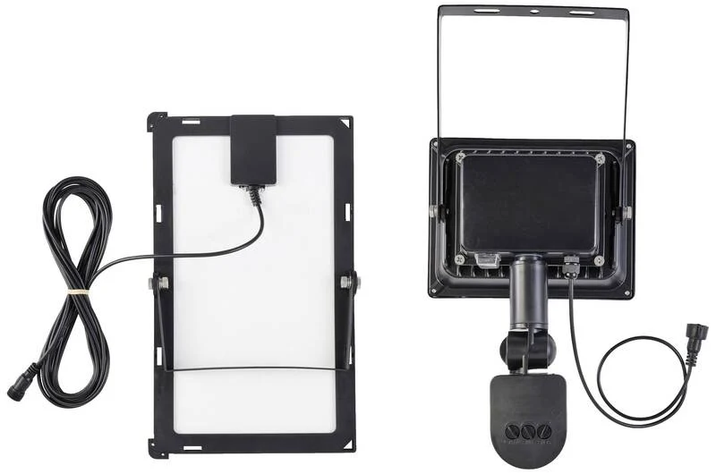 B-Ware Sygonix SY-5461110 Solar-Spot mit Bewegungsmelder 30 W Neutralweiß Schwarz Solar
