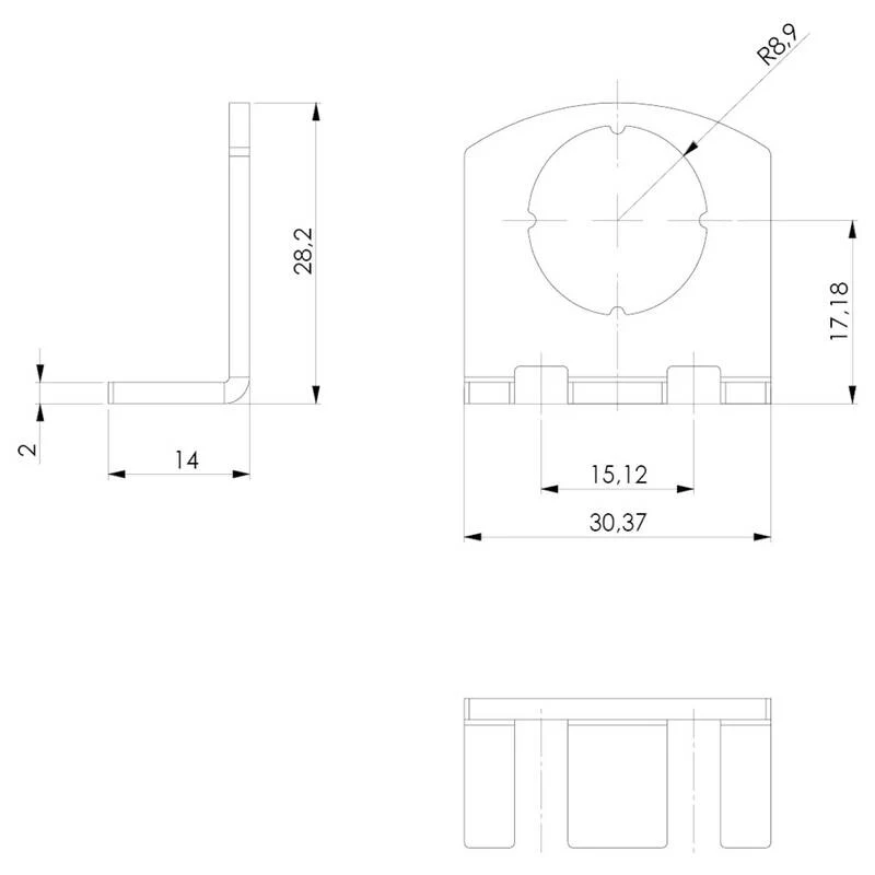 B-Ware LED2WORK Halter LEANLED II SIGNALED II Edelstahl Befestigung Halterung 1 Paar
