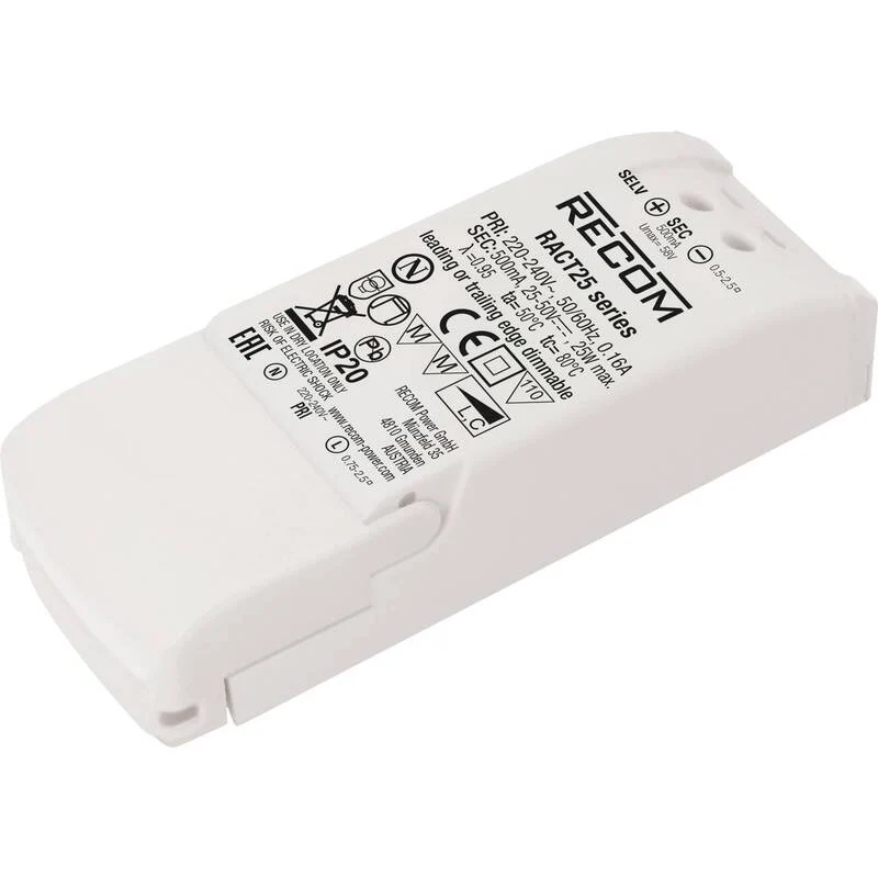 B-Ware RECOM LED-Treiber 25W 700mA 18-36V DC Stromversorgung für Beleuchtungssysteme