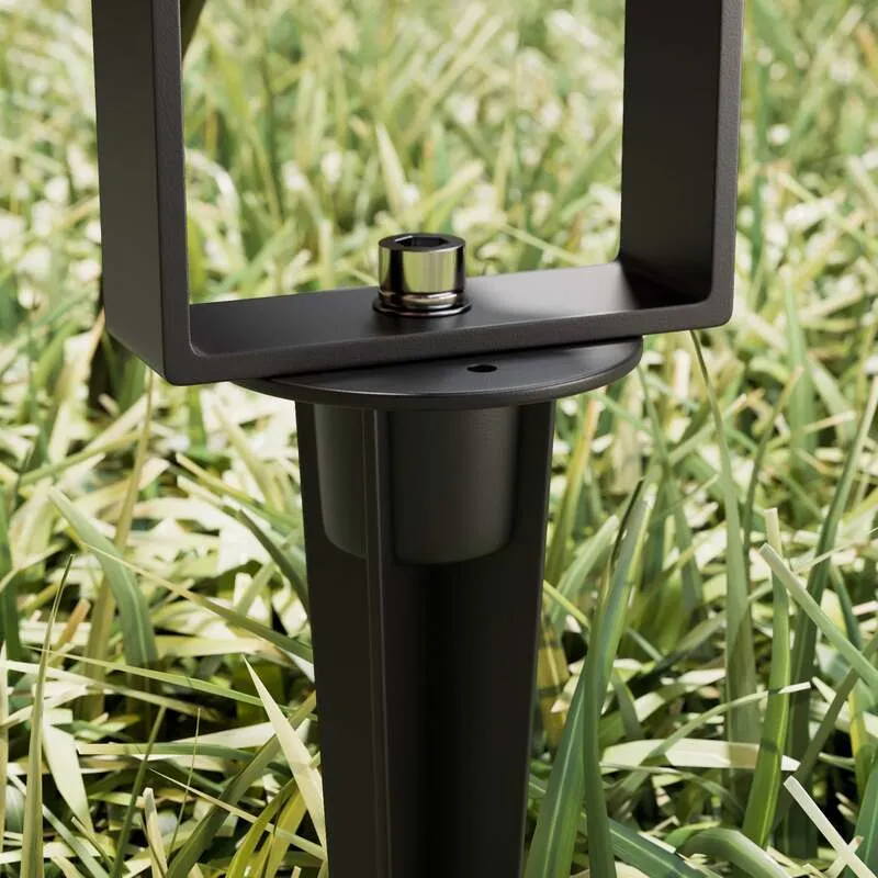 B-Ware Lucande Außenstrahler Galina mit Erdspieß Spot-Light dunkelgrau 10 cm 2 STÜCK