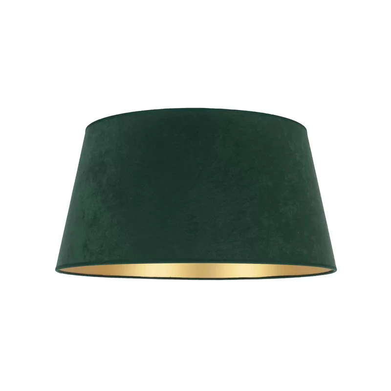 B-Ware Lampenschirm Cone 25,5 cm dunkelgrün gold Leuchte Lampe Stehlampe Spot Schirm