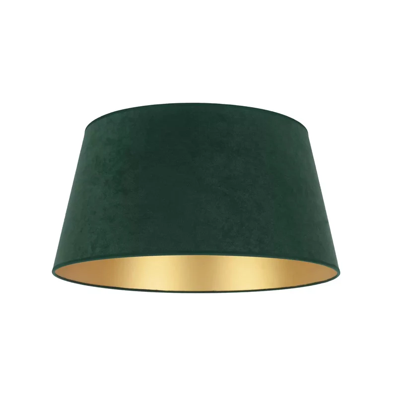 B-Ware Lampenschirm Cone 25,5 cm dunkelgrün gold Leuchte Lampe Stehlampe Spot Schirm
