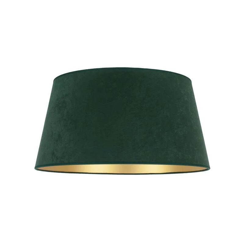 B-Ware Lampenschirm Cone 25,5 cm dunkelgrün gold Leuchte Lampe Stehlampe Spot Schirm