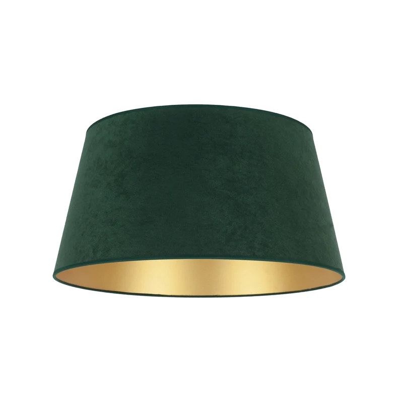 B-Ware Lampenschirm Cone 25,5 cm dunkelgrün gold Leuchte Lampe Stehlampe Spot Schirm