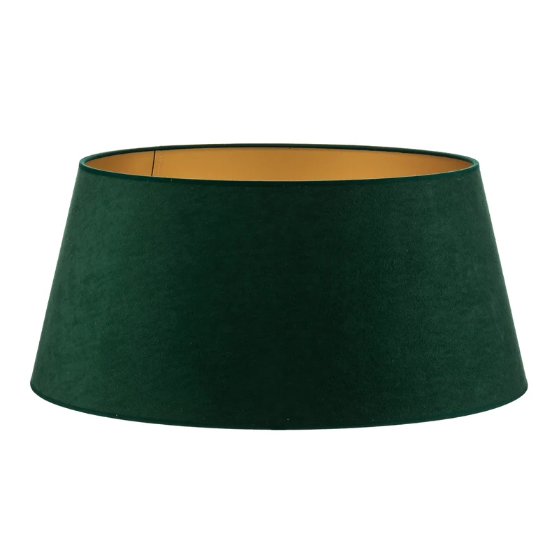 B-Ware Lampenschirm Cone 25,5 cm dunkelgrün gold Leuchte Lampe Stehlampe Spot Schirm