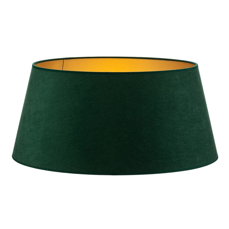 B-Ware Lampenschirm Cone 25,5 cm dunkelgrün gold Leuchte Lampe Stehlampe Spot Schirm