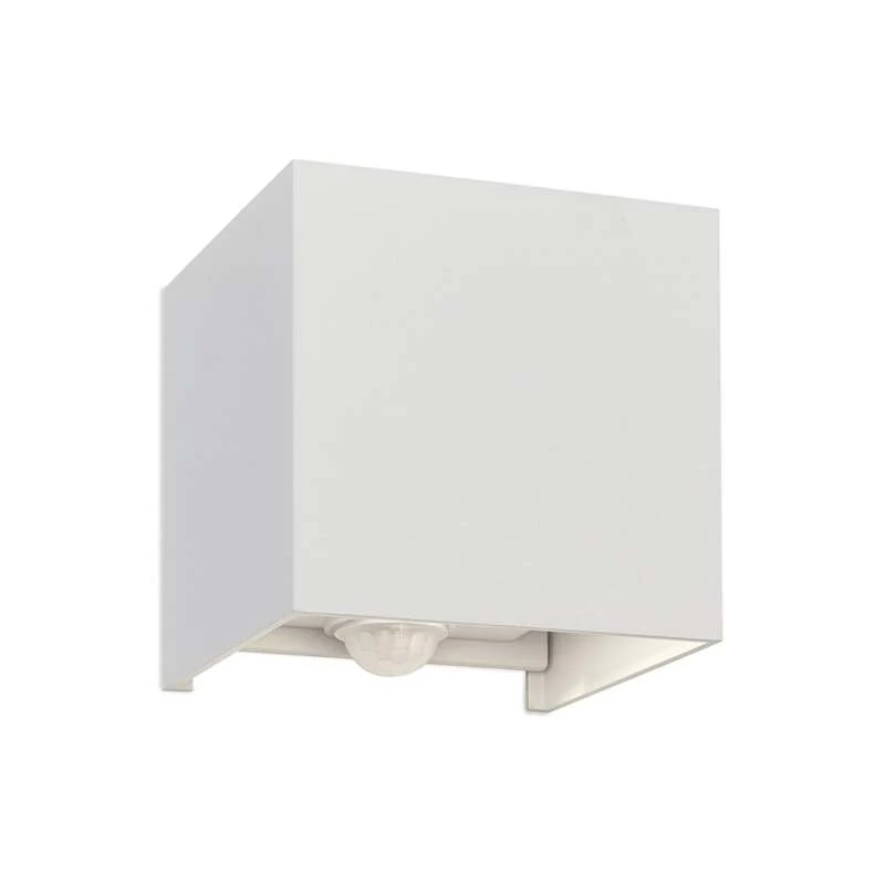B-Ware ORION LED-Außenwandleuchte Cube-S weiß mit Bewegungsmelder IP54 700 lm