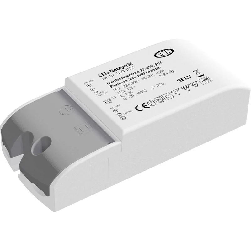 B-Ware EVN LED Trafo Netzteil Transformator Konstantspannung 12V DC Dimmbar SLD1225