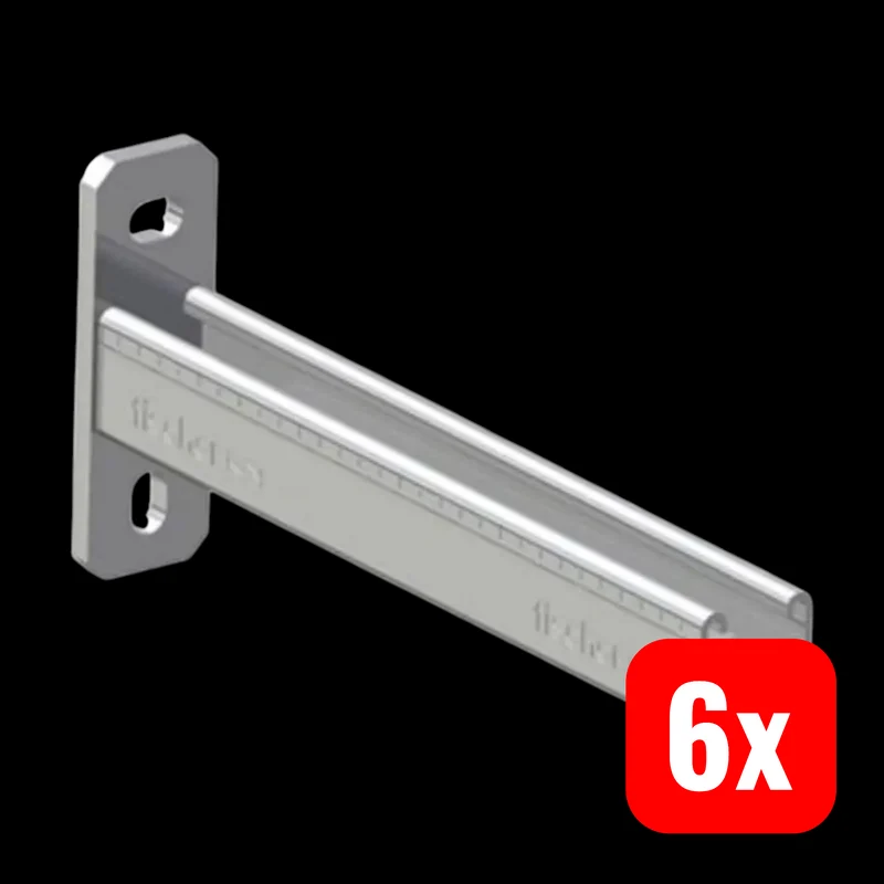 6x B-Ware Fischer Auslegerkonsole Wandkonsole FCA 450 Halterung Länge 450 mm 6 STÜCK