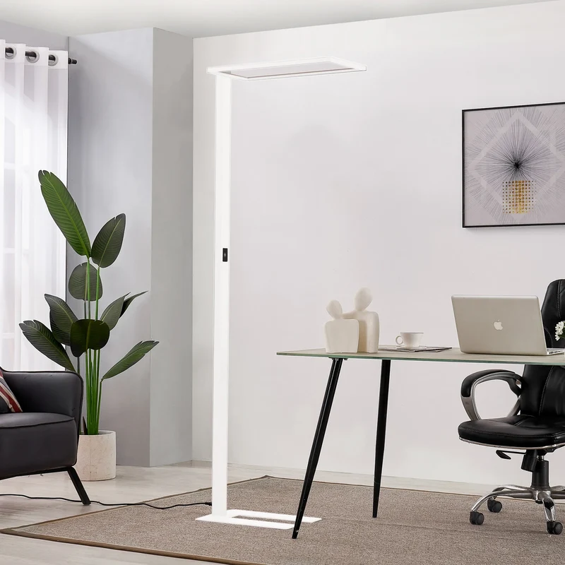 B-Ware PRIOS Stehleuchte Büro Standlampe LED Taronis weiß dimmbar 195cm SIEHE TEXT/FOTO