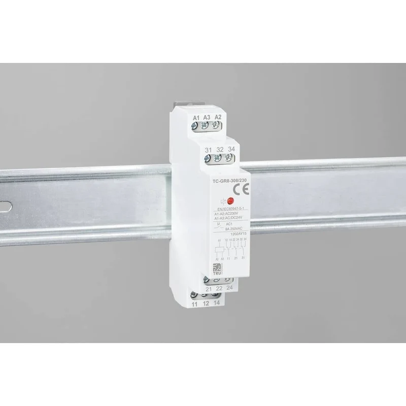 5x B-Ware TRU COMPONENTS Hilfsschalter TC-GR8-308/230 3 Wechsler Hutschiene 5 STÜCK