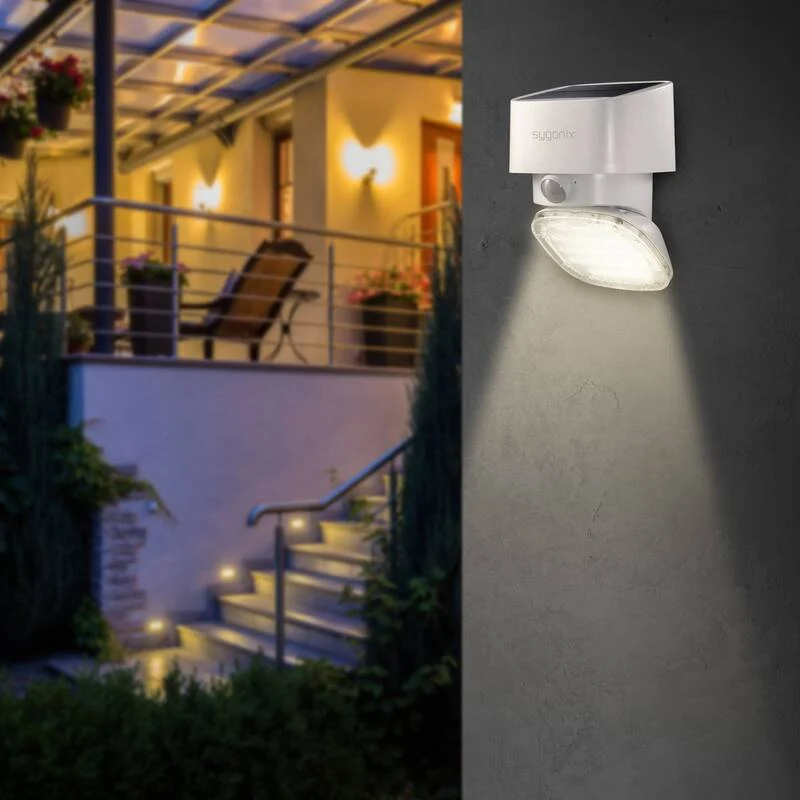 B-Ware Sygonix LED-Außenwandleuchte Außenleuchte Wandleuchte Bewegungsmelder 20W W283