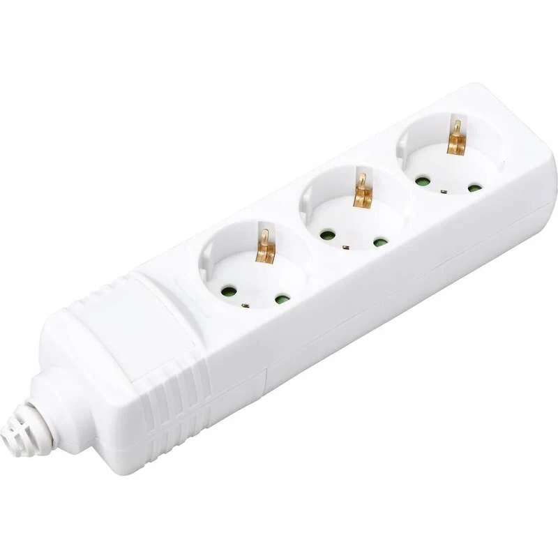 40x B-Ware Sygonix BT-2372208 Steckdosenleiste 3fach Weiß Steckdose 40 STÜCK