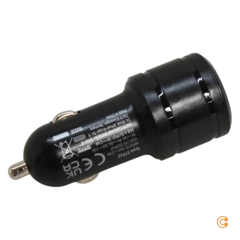 4x B-Ware Varta Auto Kfz-Zigarettenanzünder USB Ladegerät Schwarz 12 V 4 STÜCK
