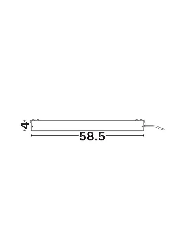 B-Ware Nova Luce Shallow LED Netzteil Treiber Triac Controller weiß Schienensystem 250W